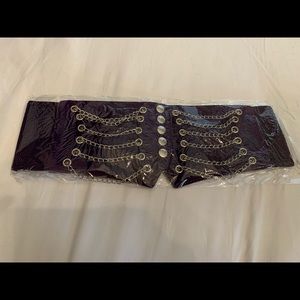 NEW purple belt/corset